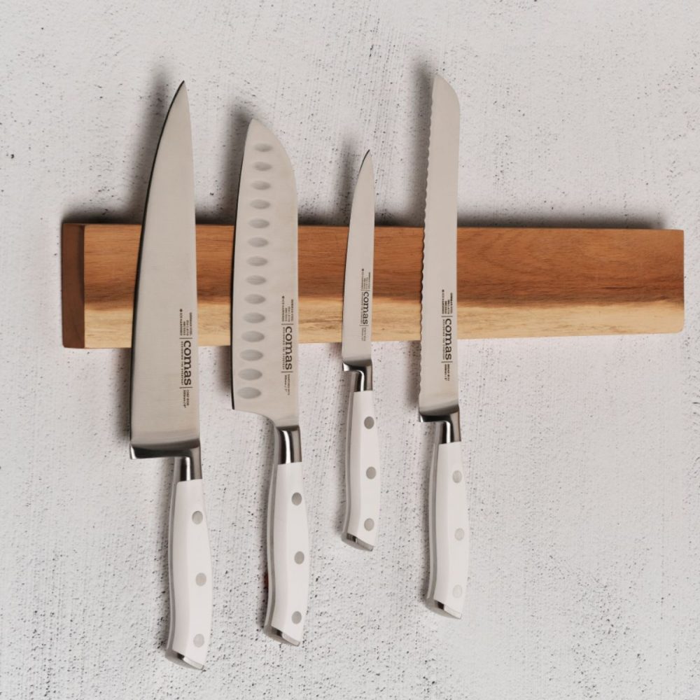Couteau Santoku Marbre 125mm ABS BLANC