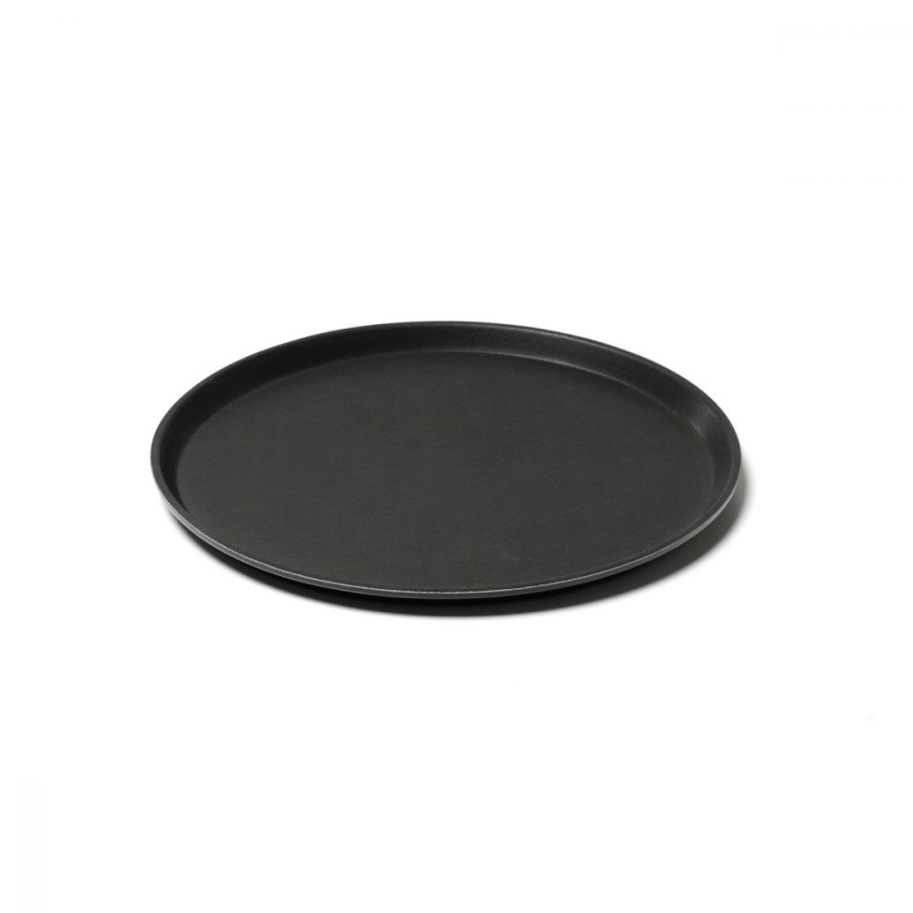 Plateau de service rond antidérapant en fibre de verre 40 cm